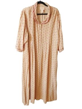 April Too Cornell Whimsical Cottagecore Paisley Button Front Floral Maxi Dress